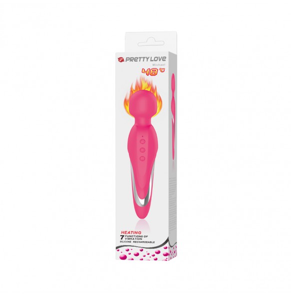 PRETTY LOVE - Michael Intelligent Heating Wand Massager (Chargeable - Red Rose)